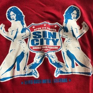 Vintage Vegas Hard Rock Hotel Long Sleeve Tee